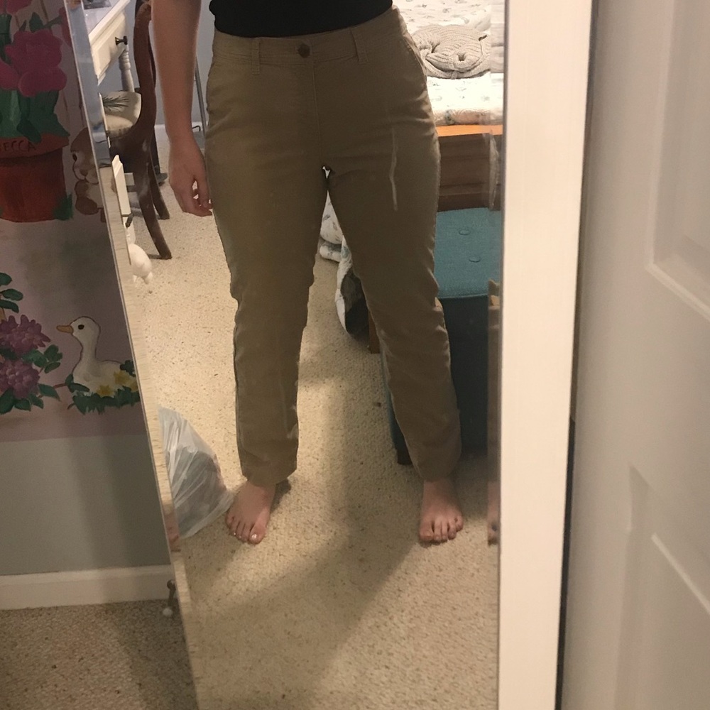 Khaki fine corduroys